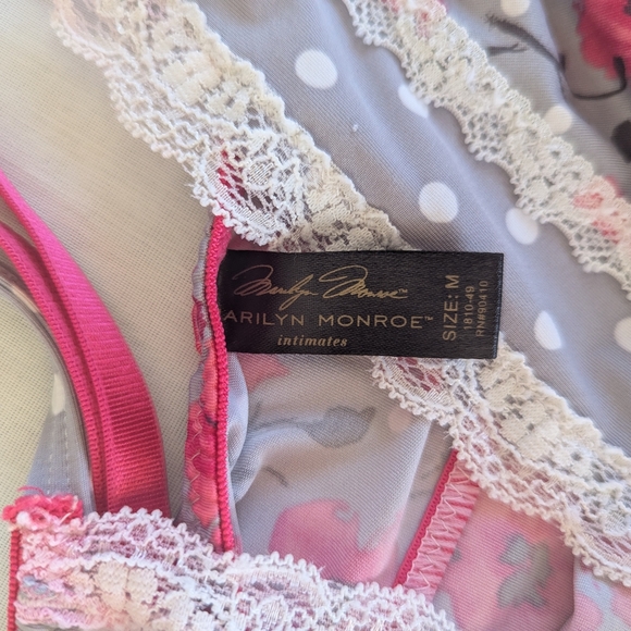 Marilyn Monroe Pink and Red Bustier Camisole Top - Picture 4 of 5